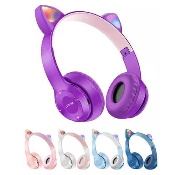 Fones Bluetooth Cat, Ear Com Led Rgb