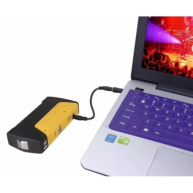 Auxiliar Partida Bateria Automotivo Lanterna Power Bank Usb