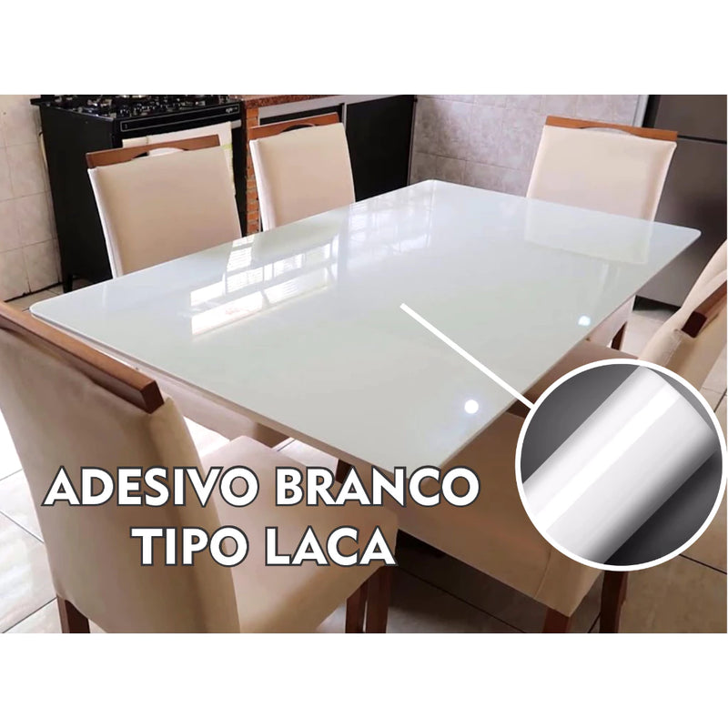 Toalha efeito de Vidro Branco + Espatula Para Aplicaçao