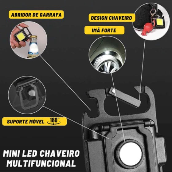 Mini Lanterna led Portátil/USB Recarregável