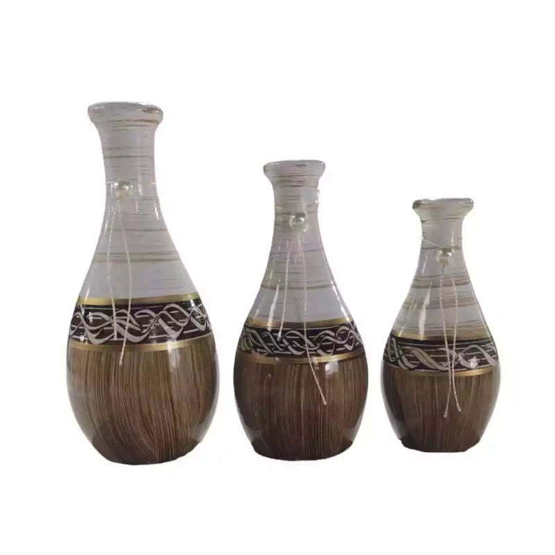 Trio de Vasos Decorativos