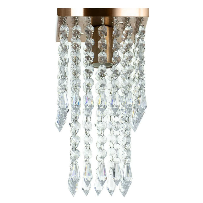 Lustre Paflon de cristal Acrilico 14 x 14 x 27 cm