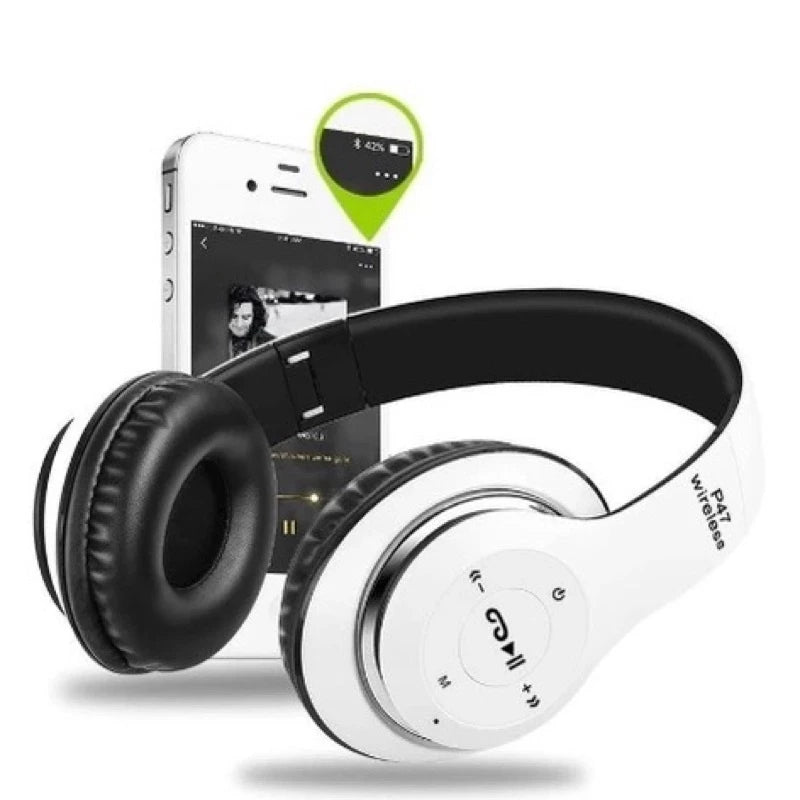 Headphone UltraBass Estéreo Redução de Ruídos Bluetooth 5.0 Universal