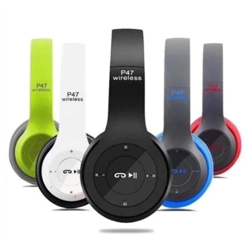 Headphone UltraBass Estéreo Redução de Ruídos Bluetooth 5.0 Universal